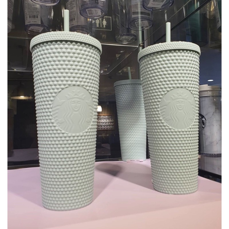 Starbucks Mint Green Durian Cup Hedgehog Cup 24OZ Bling Shopee Malaysia