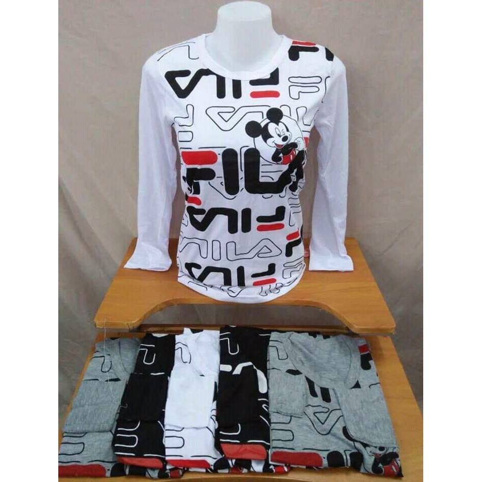 mickey mouse fila shirt
