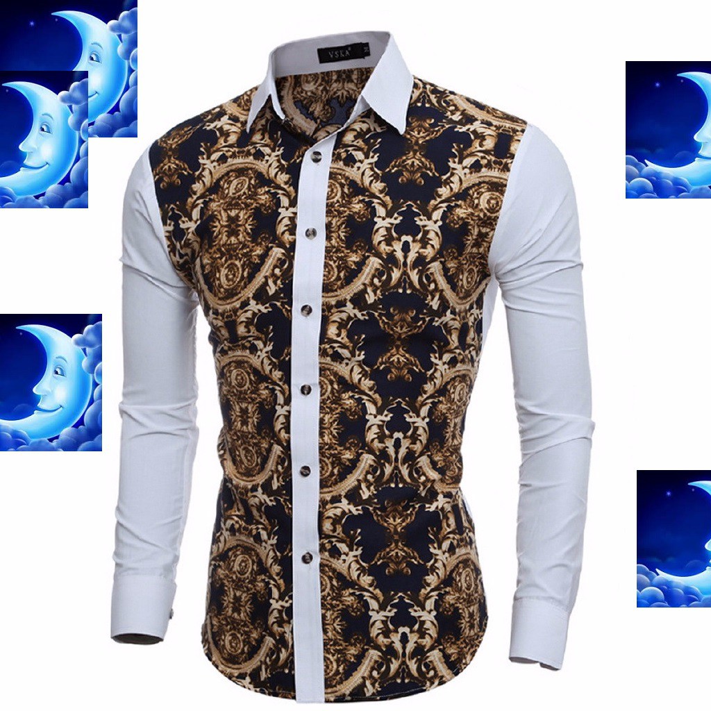 Kemeja Lelaki Corak Baju Batik Bunga Flora Klasik Wow Tt267rt Shopee Malaysia