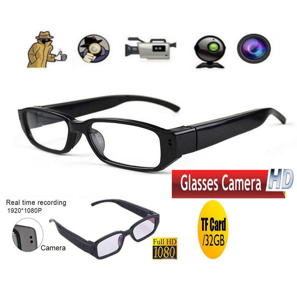 Mini HD Spy Camera Glasses Sunglasses 1080P Recorder Eyewear Camcorder TF DV DVR