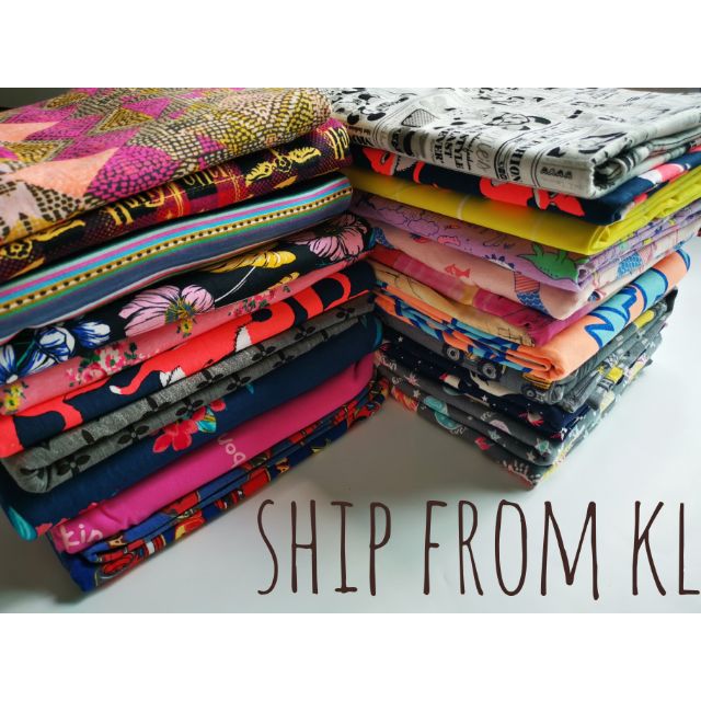 Clearance Sale Kain cotton lycra / knit cotton Jersey