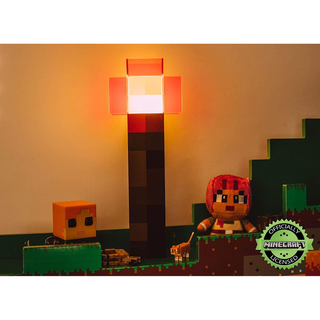 Minecraft Toys Redstone Torch 12 6 Inch Led Lamp Usb Rechargeable For Nightlight Costume Cosplay Roleplay Shopee Malaysia