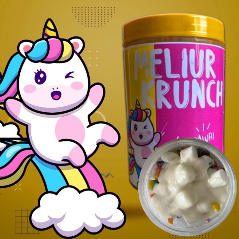 Starlight Unicorn Crunch White Chocolate Chocojar Meliur Krunch