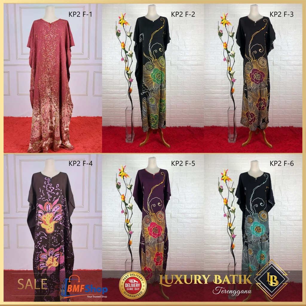 [BS] RAK2 KAFTAN KELAWAR BATIK TERENGGANU KAFTAN LUXURY BATIK BMFSHOP HQ  BAJU TIDUR COTTON VIRAL MURAH LEMBUT SELESA