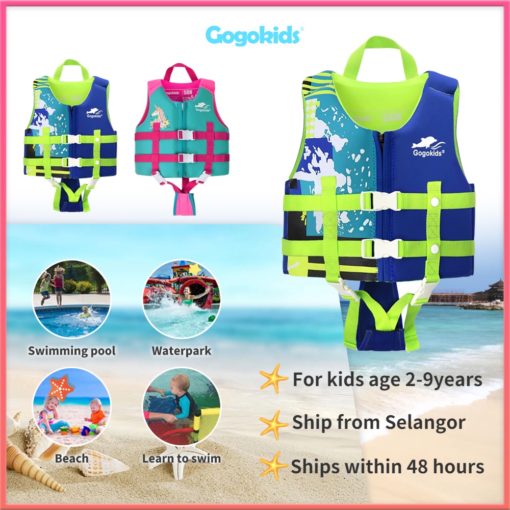 Gogokids [Ready Stock] Swim Vest Float Suit Children Flotation Jacket ...