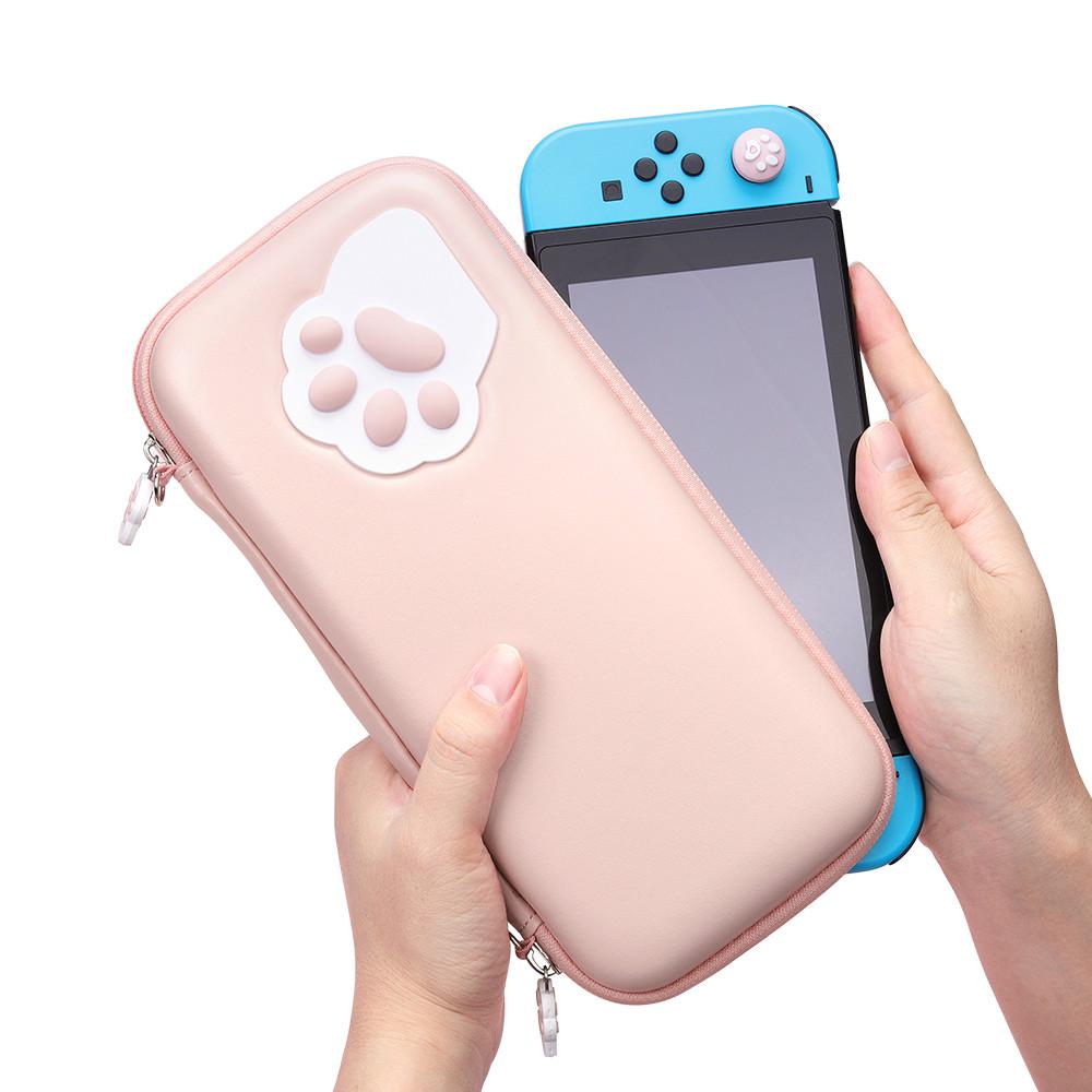 Mod X Cute Paw Cute Pouch For Nintendo Switch Bag Travel Carrying Case For Nintendo Switch Lite Games Hard Portable Storage Bag Shopee Malaysia