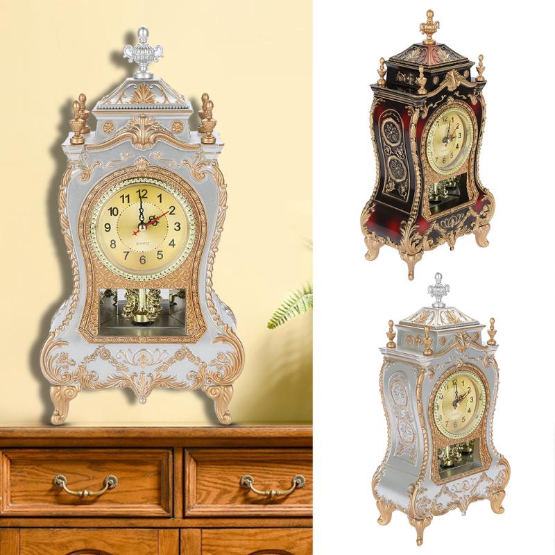 Fba Vintage Style Plastic Table Clock Antique Home Hotel