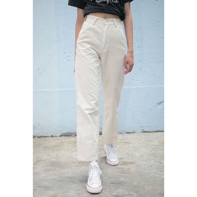 denim stirrup pants