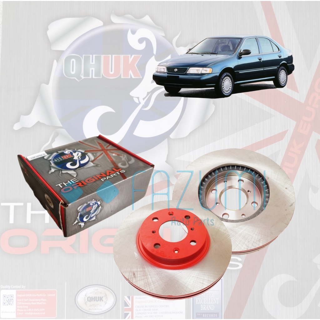 Nissa Sentra B14 With Out ABS Front(depan) QHUK Brake Disc Rotor(232mm ...