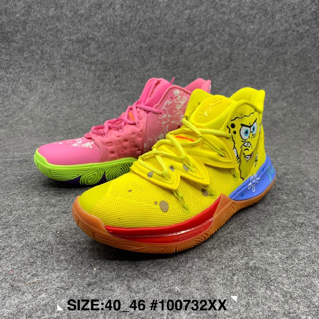 sepatu basket kyrie spongebob