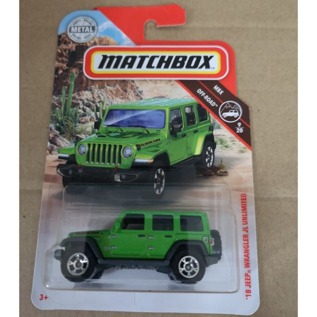 matchbox 18 jeep wrangler jl unlimited