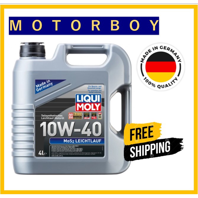 Liqui Moly MoS2 4 Liters Semi Synthetic Engine Oil 10W40 Made in