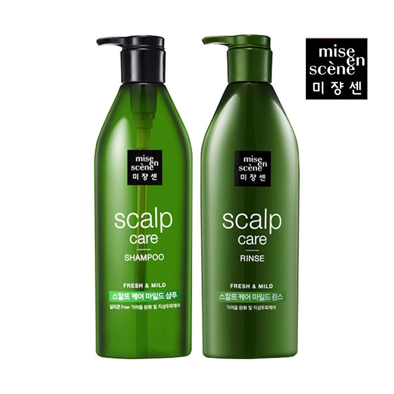 Mise En Scene Scalp Care Shampoo Rinse 清爽控油洗发精 护发素 680ml