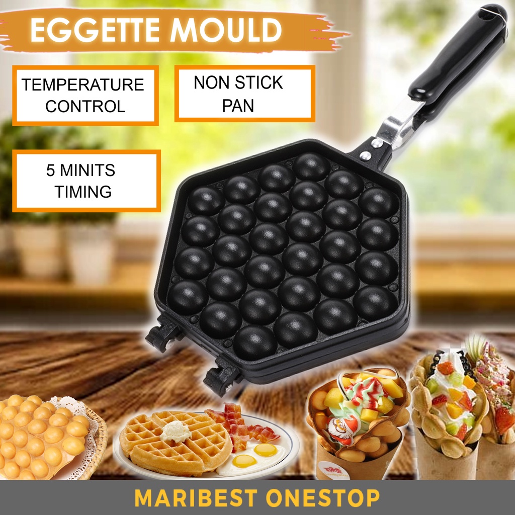 Waffle Maker Waffle Pan Non Stick Waffle Maker Machine  Eggettes Maker Waffle Machine Eggette Mould Pembakar Waffle