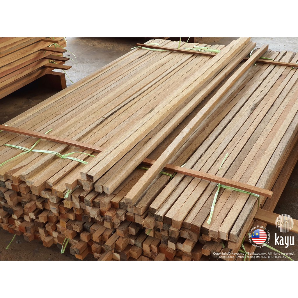 Kayu Balau Solid Wood 1 X 1 2 Ft Shopee Malaysia