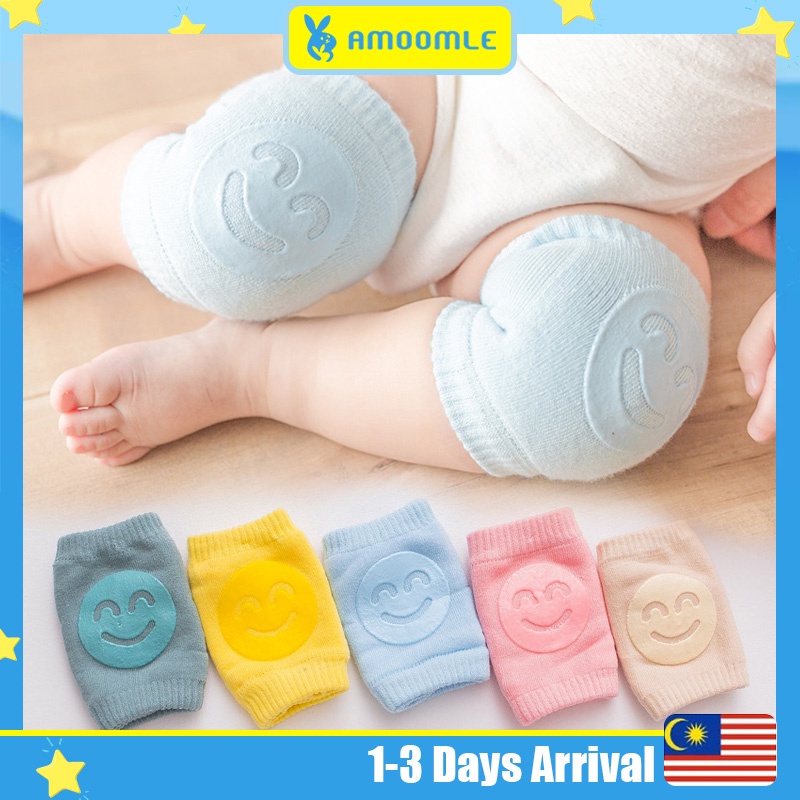 Baby Knee Pad Cotton infant knee pads anti slip crawling protective gear Crawling Safety Protection (1 Pair)