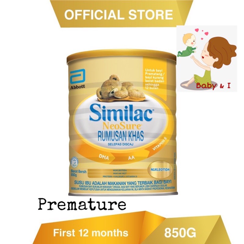 Similac Susu Rumusan Khas Permatang / Neosure 012 x 850g ( Exp 2025