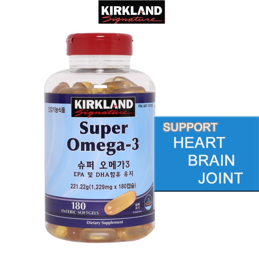 Kirkland Signature Super Concentrate Omega3 Fish Oil 1200mg, EPA 500