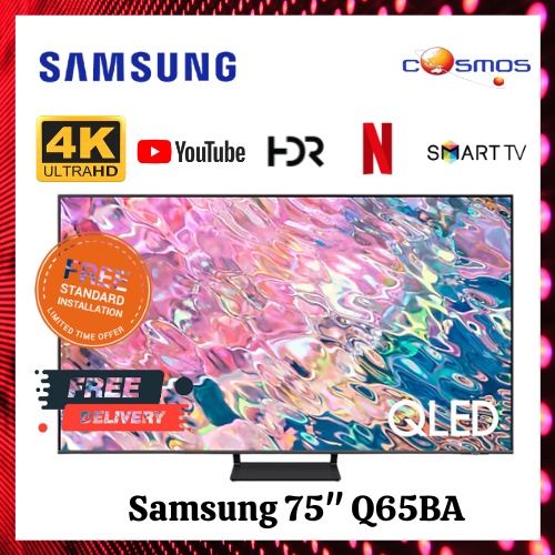 Sam sung 75" Q65B QLED 4K Smart TV (2022) 75Q65BA Shopee Malaysia