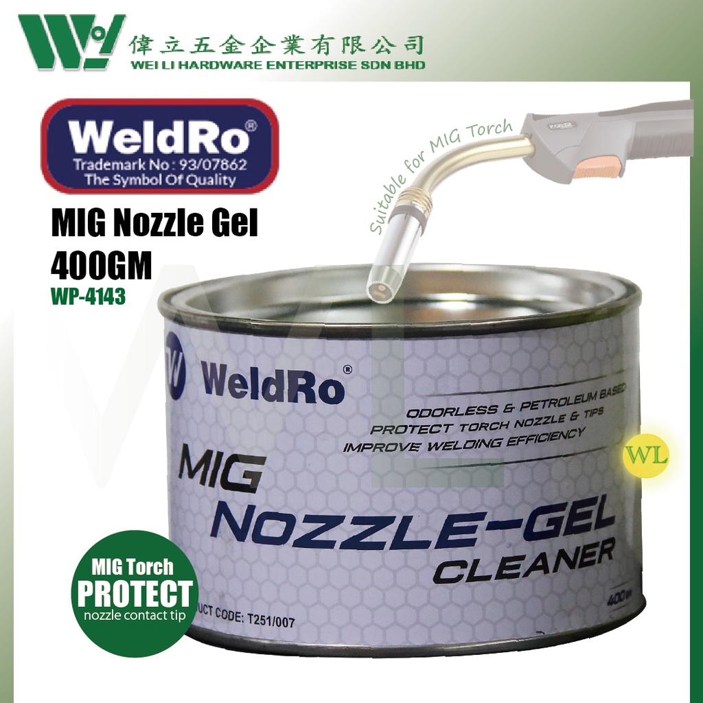 WeldRo MIG / CO2 Nozzle Gel 400gm for MIG Welding Torch / mig gel / co2