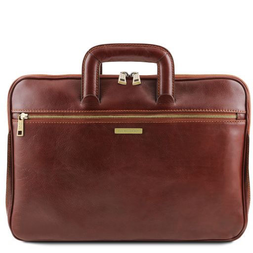 TUSCANY LEATHER CASERTA TL142070 Document Genuine Leather Briefcase