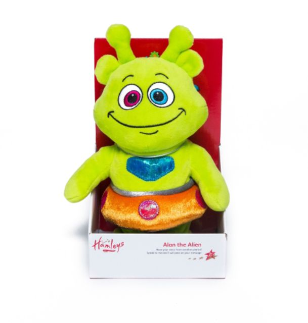 hamleys alien soft toy