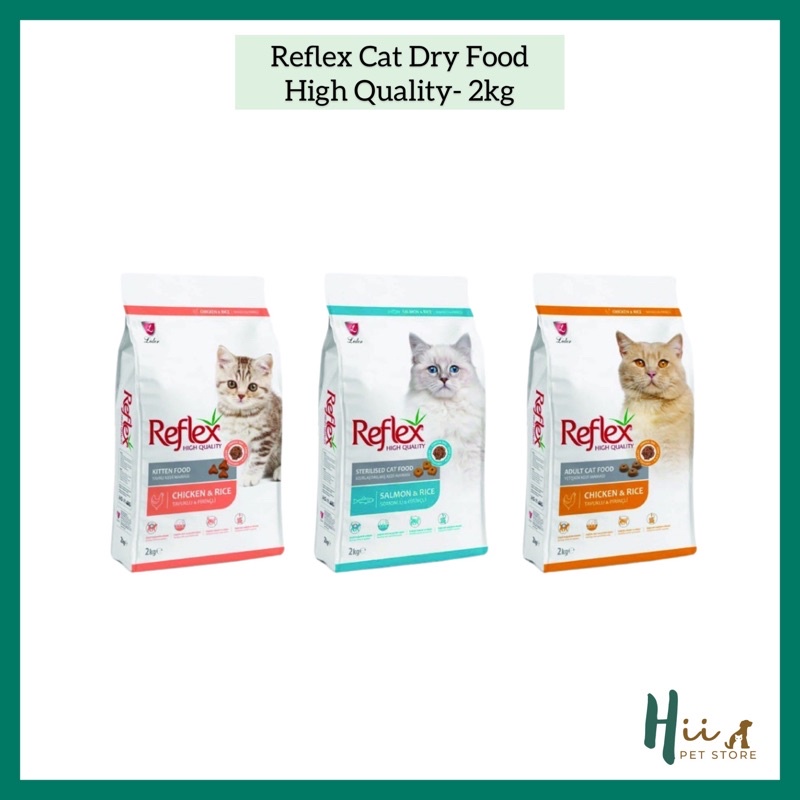 Reflex White Pack High Quality Cat Food 2kg Dry Food Makanan Kucing Shopee Malaysia