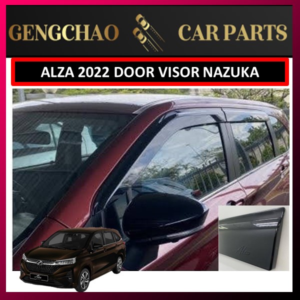 ALZA NEW 2022 D27A INJECTION DOOR VISOR / RAIN VISOR (NAZUKA) 4 INCH ...