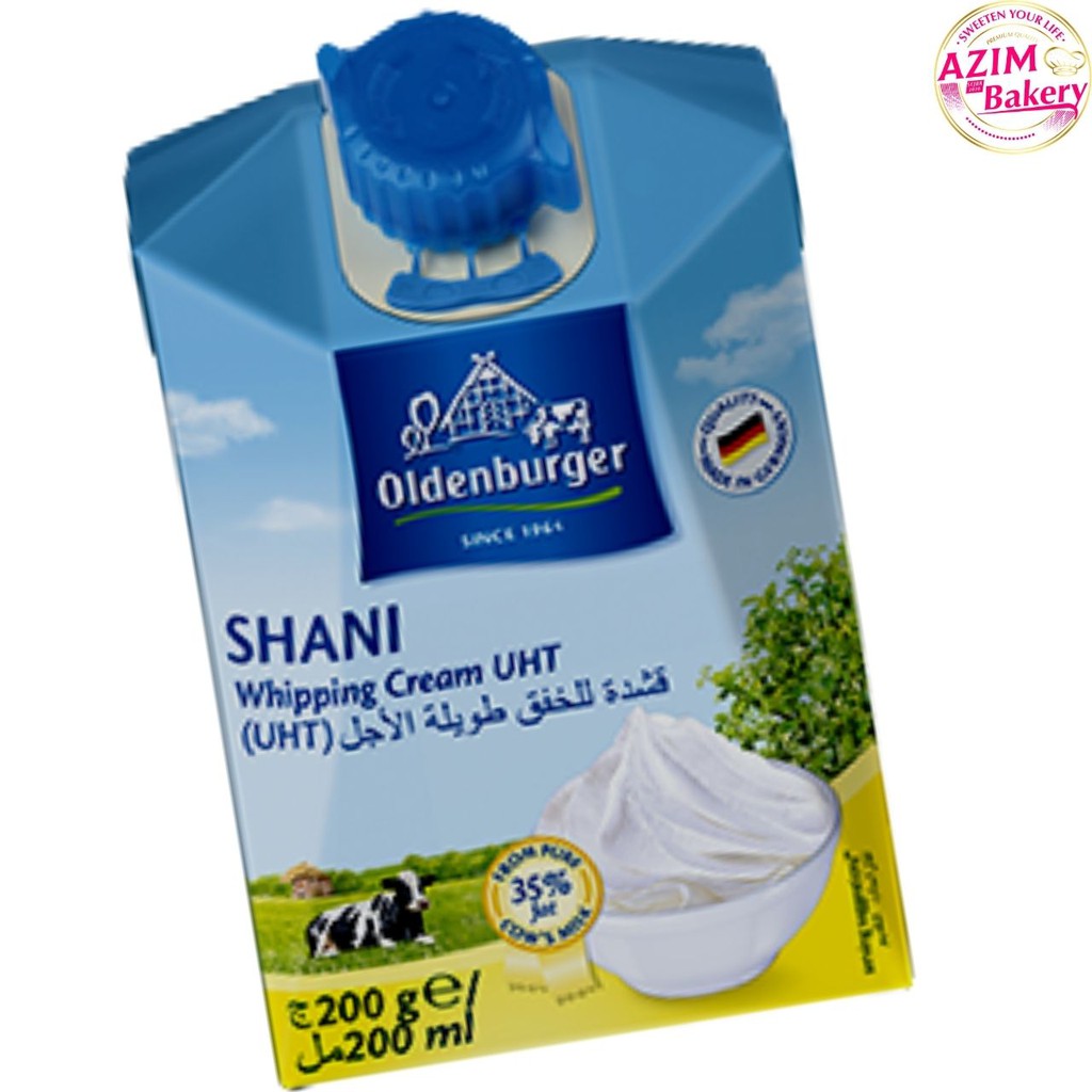 (PROMO) OLDENBURGER SHANI 200ML WHIPPING CREAM UHT 200ML (HALAL) by
