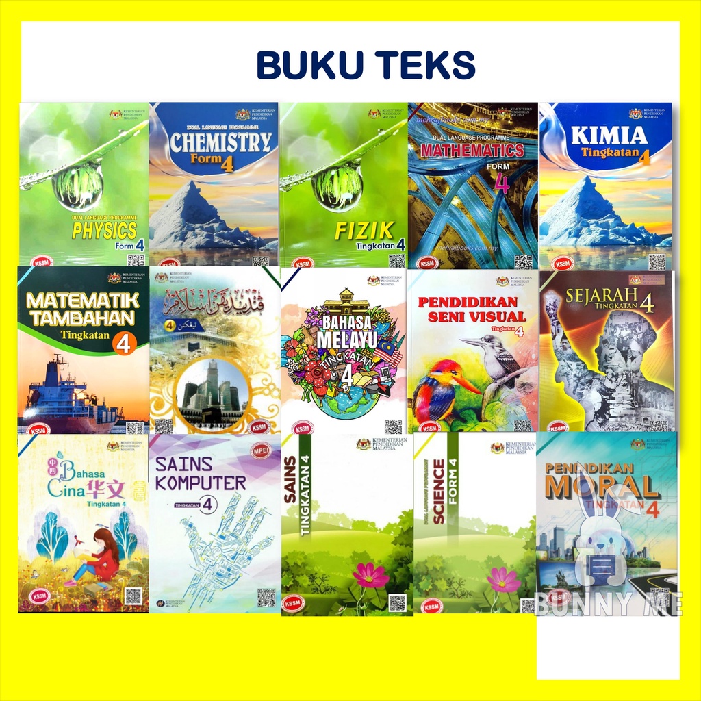 BUKU TEKS TEXTBOOK TINGKATAN 4 / KPM | Shopee Malaysia