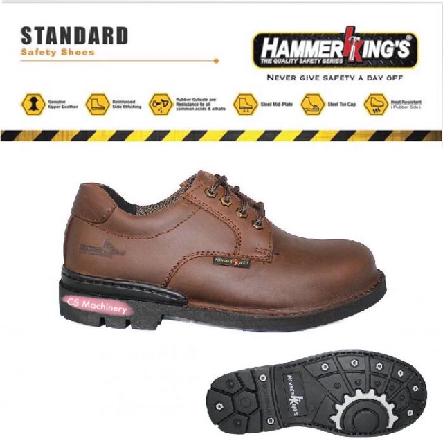 Hammer King's Safety Shoe Low Cut 13002 Shopee Malaysia