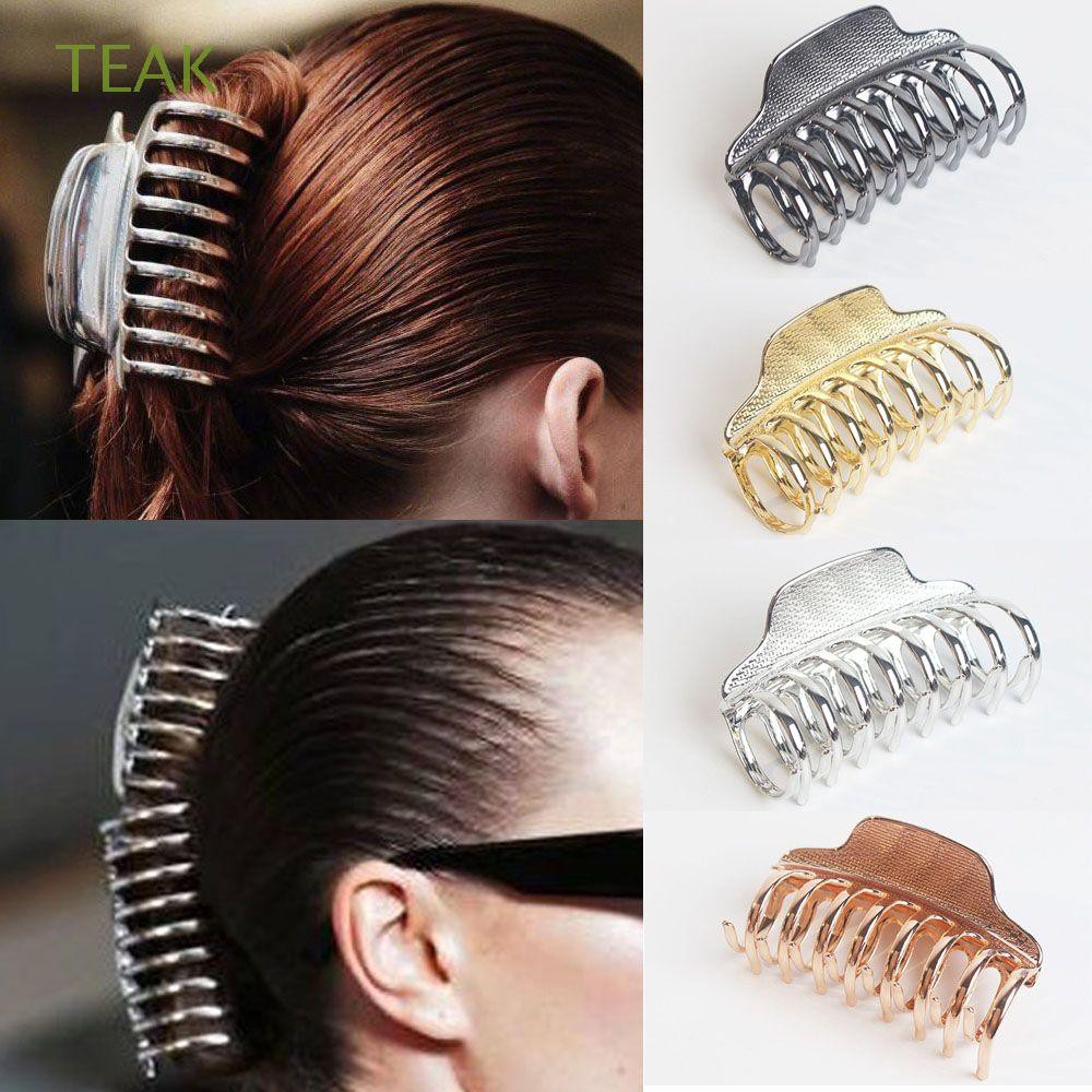 Fashion Stylish Hairpins Bun Maker Solid Color Women Hair Claw