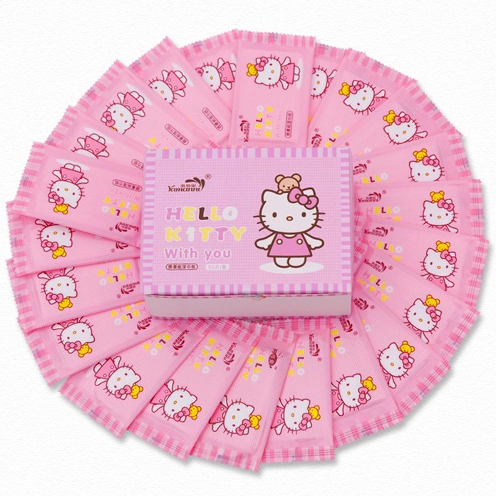 Hello Kitty Baby Natural Pureness Wet Wipes Premium Pocket Wet Tissue