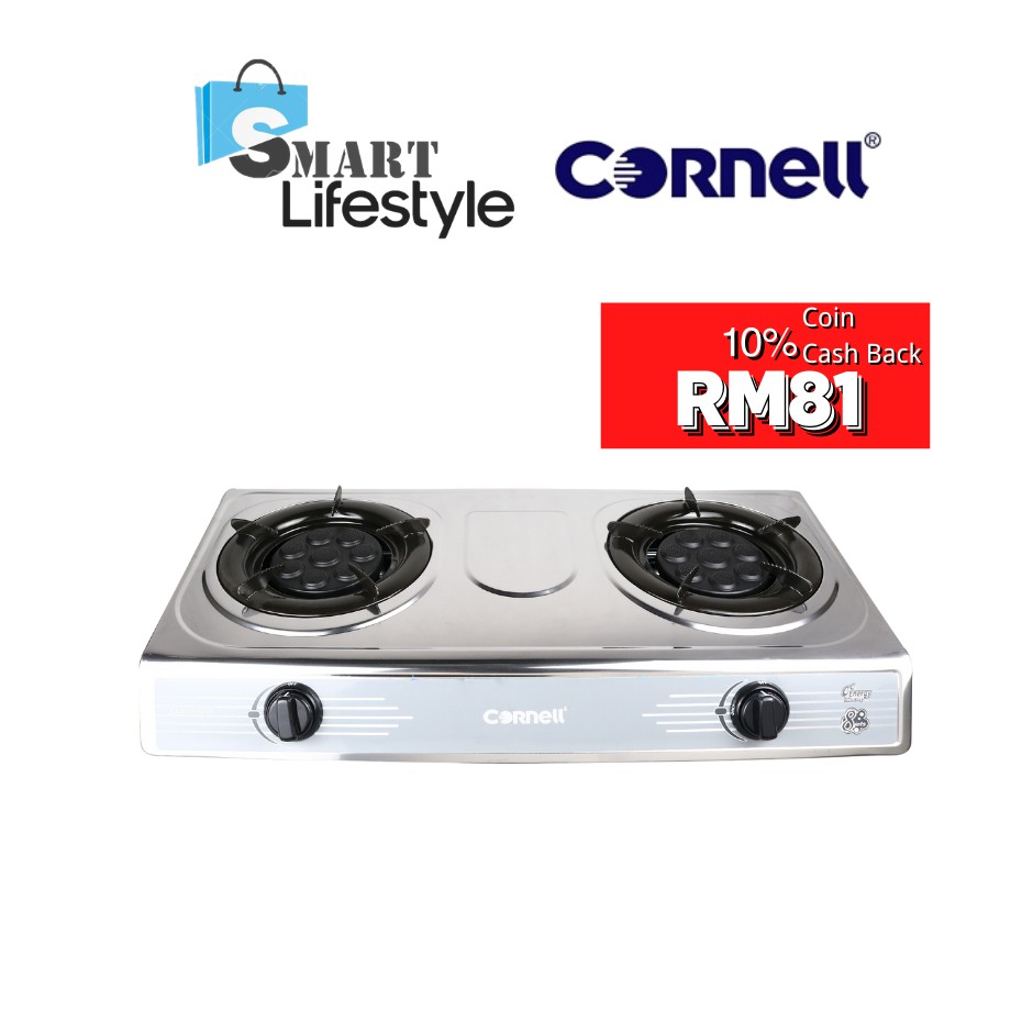 Cornell Stainless Steel Panel Gas Stove with 8 Eyes Burner CGSS1252SS