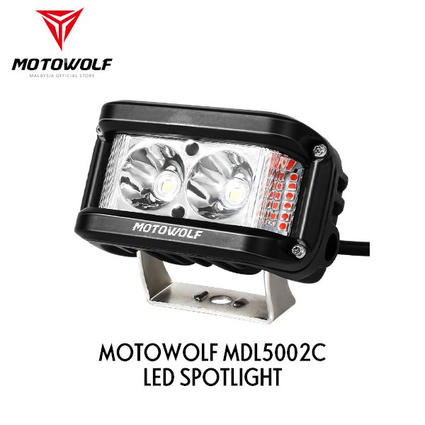 Motowolf Led Spotlight Mdl C Pcs Shopee Malaysia