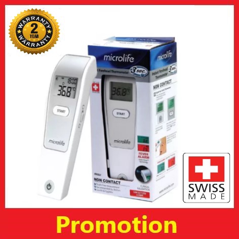 MICROLIFE Digital Infrared Thermometer Forehead Body Thermometer- Check ...