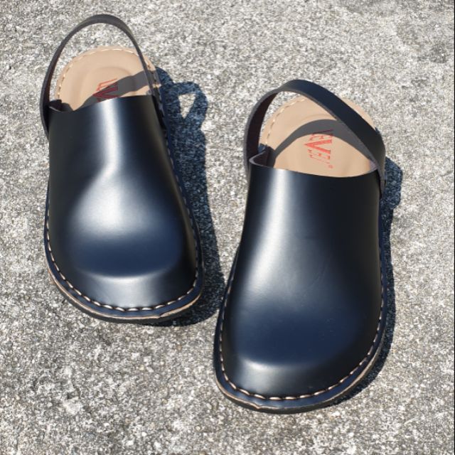 leather clogs sandals