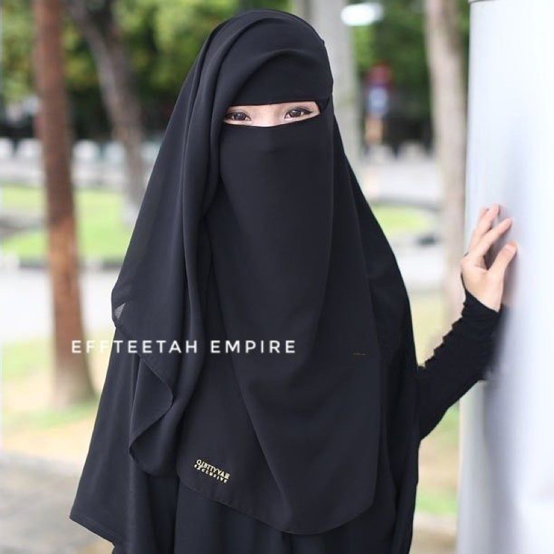 NIQAB ELMA ( QIBTIYYAH EXCLUSIVE ) - Niqab Layer full aritachi | Shopee ...