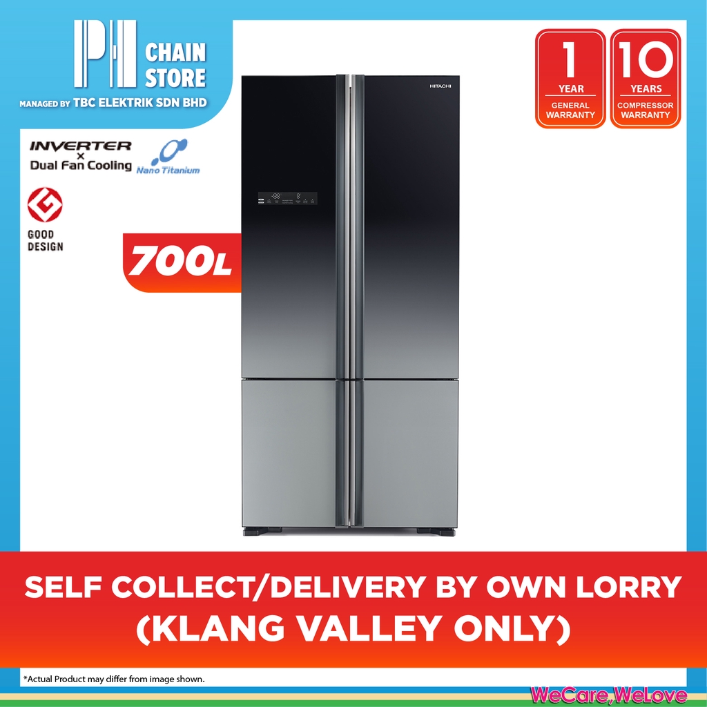 Hitachi R Wb850p5m Xgr 700l Bottom Freezer 4 Door Fridge Refrigerator Self Collect Delivered By Own Lorry Shopee Malaysia