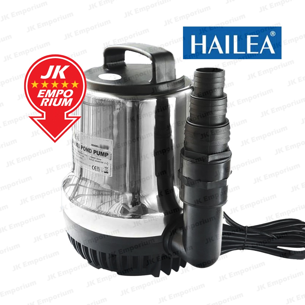 Hailea Stainless Steel Submersible Fish Pond Circulation Pump Koi Garden Fountain Aquaponic Pam