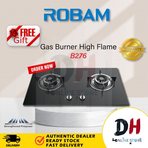 [Ready Stock] Robam Gas Burner High Flame B-276 2Burner | Shopee Malaysia