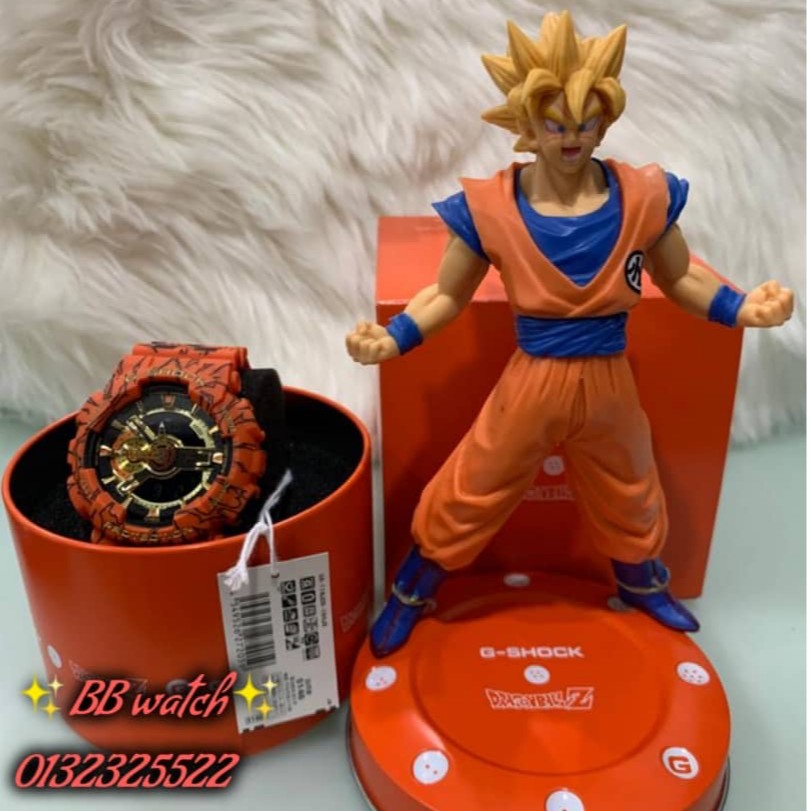 G-Shock 100% authentic [Japan Set] (LIMITED EDITION) DRAGON BALL GA110JDB-1A4JR / GA110JDB-1A4 ?FREE FIGURE?