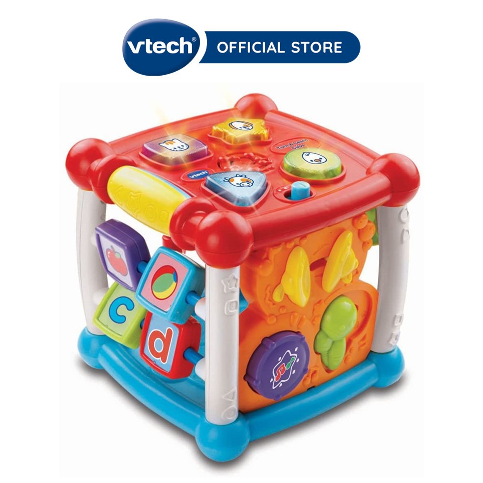 VTech 9 in 1 Activity Cube Toys Turn & Learn Activity Cube Early ...