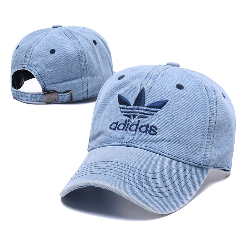 adidas trefoil denim baseball hat