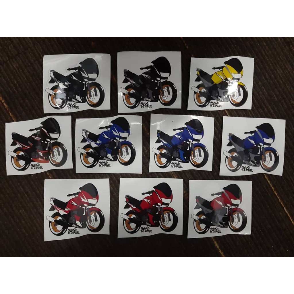 YAMAHA RXZ CATALYZER STICKER KARIKATUR PELBAGAI WARNA!! LIMITED EDITION ...