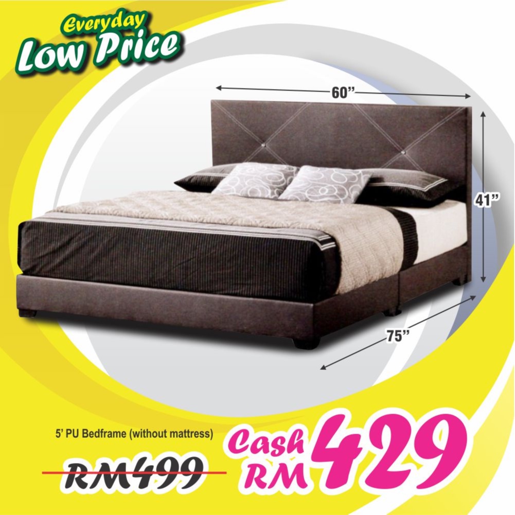 Chan Furniture Sabah Pu Divan Bed Queen Em Elp Da Bs124 5 Shopee Malaysia