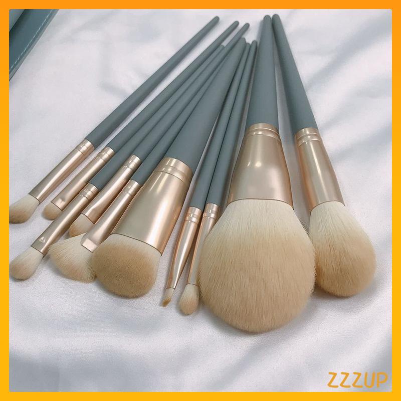 10pcs/set Makeup Brush set Foundation Powder Blush Eyeshadow Concealer Lip  Eye Make Up Brushes Beauty Tools | Shopee Malaysia