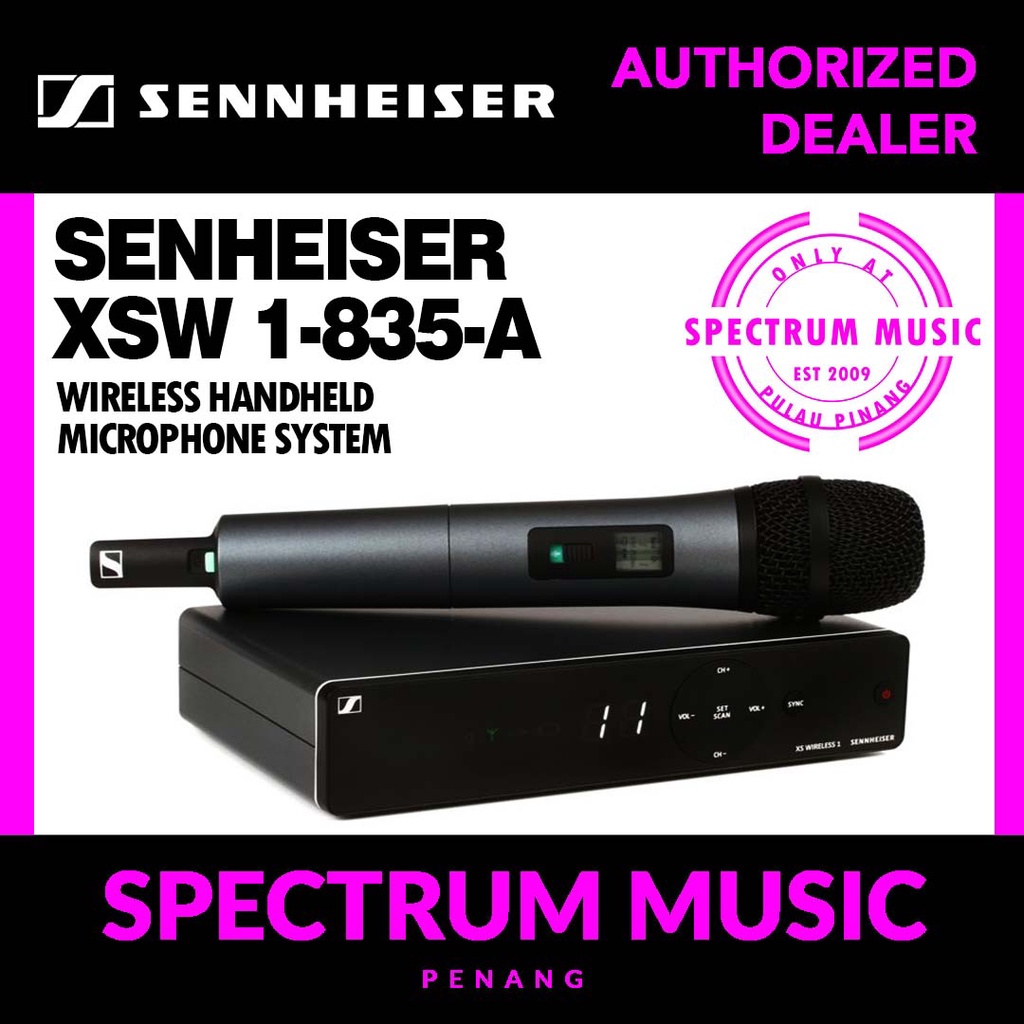 Sennheiser XSW 1835 Wireless Handheld Microphone System Shopee Malaysia