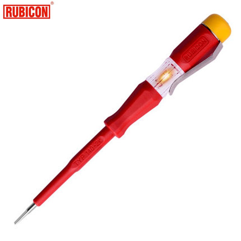 Japan RUBICON RVT211 Test Pencil 220250V LED Voltage Tester Pen VDE