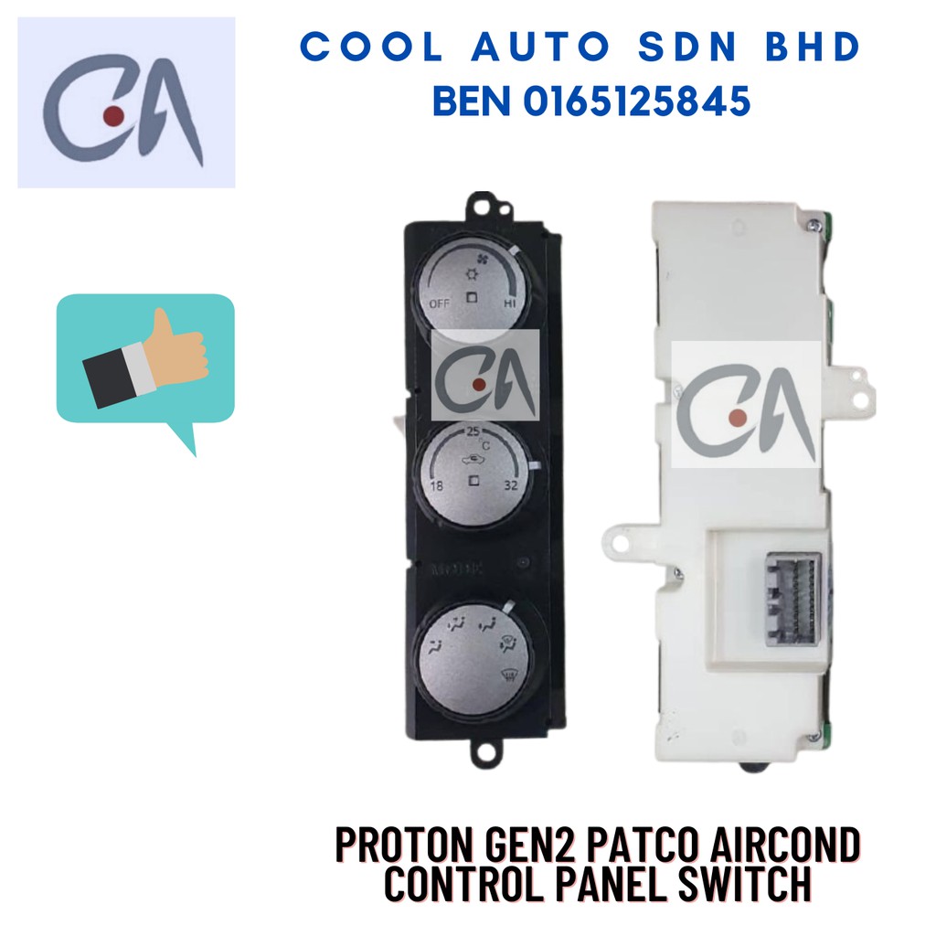 Ready Stock Proton Gen2 Patco Aircond Control Panel Switch